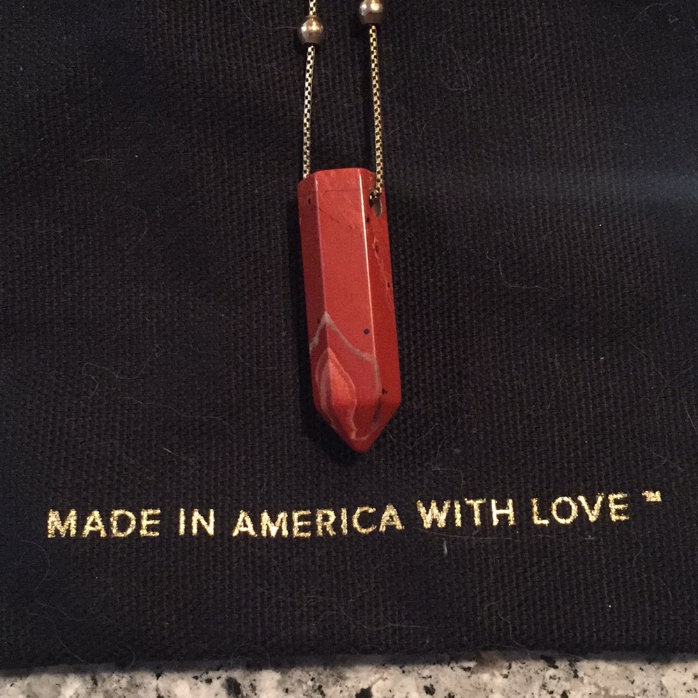ALEX AND ANI 2016 Red Jasper necklace